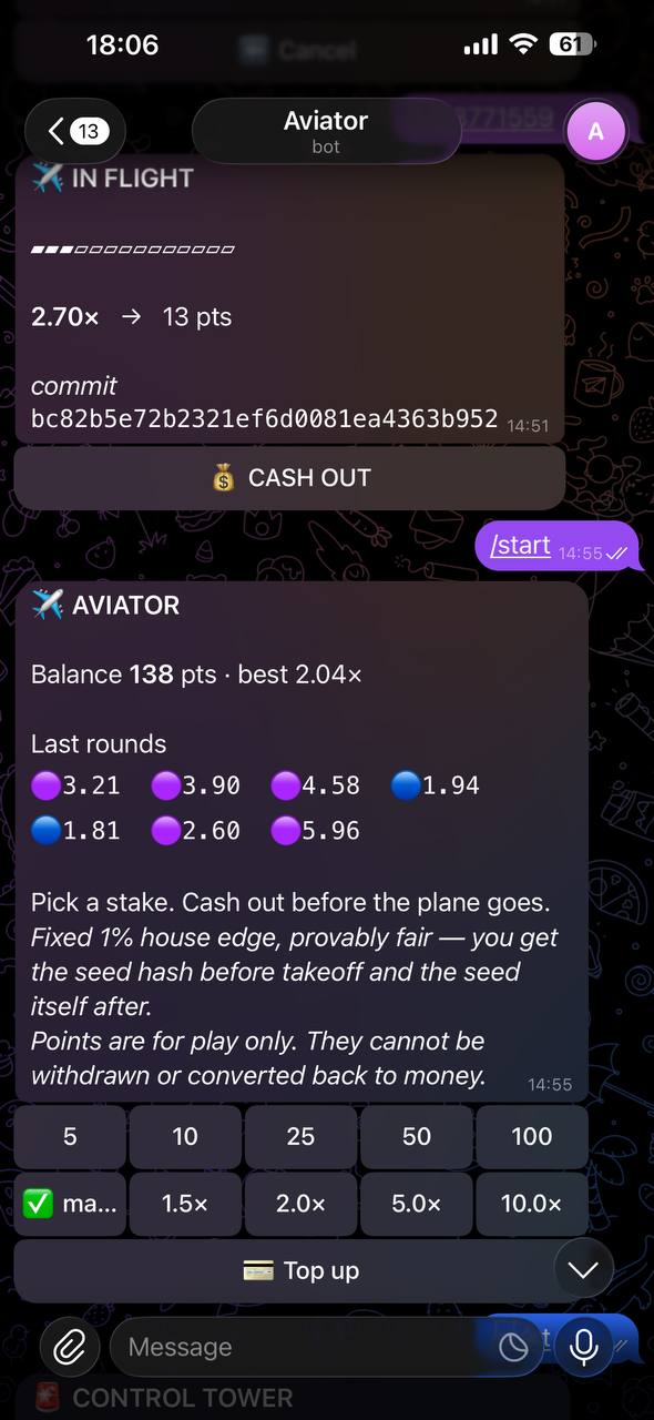Kenya Aviator Bot game screen